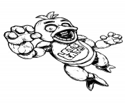 Coloriage fnaf freddy five nights at freddys lets eat