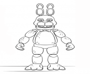 Coloriage fnaf toy bonnie generation 5