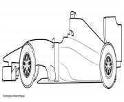 Coloriage Formule 1 Car White Label