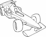 Coloriage voiture Formule 1