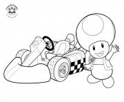 Coloriage mario le super champignon