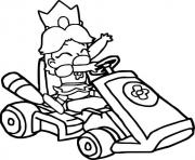 Coloriage daisy mario kart