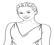 Coloriage miley cyrus celebrite star