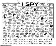 Coloriage i spy black lives matter