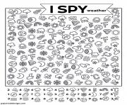 Coloriage Meteo Cherche et Trouve