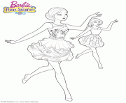 Coloriage barbie danseuse