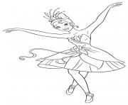 Coloriage ballerine danseuse