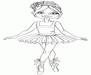 Coloriage danseuse ballet classique