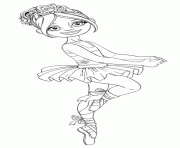 Coloriage princesse danseuse