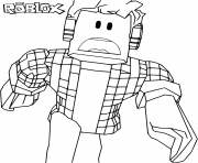 Coloriage Roblox scary