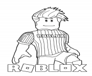 Coloriage roblox loves soccer