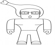 Coloriage Weird Roblox Character Human