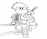 Coloriage roblox ninja