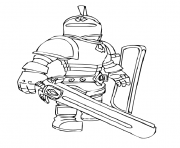 Coloriage roblox knight