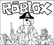 Coloriage roblox pirate character