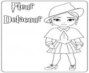 Coloriage Fleur Delacour