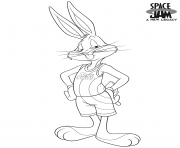 Coloriage Space Jam 2 Bugs Bunny