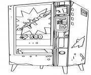 Coloriage fortnite machine distributrice automatique