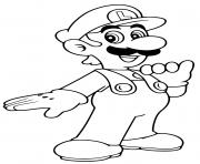 Coloriage luigi frere de mario