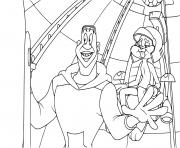 Coloriage space jam nouvelle ere avec lebron james et bugs