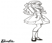 Coloriage barbie fashion avec des lunettes