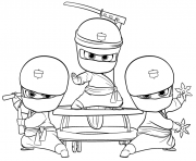 Coloriage the boss baby ninja babies bebes