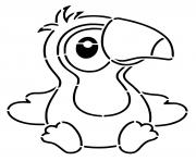 Coloriage bebe toucan