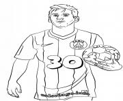 Coloriage Lionel Messi PSG Paris Saint Germain 30