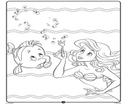 Coloriage Ariel Disney Princess Crayola