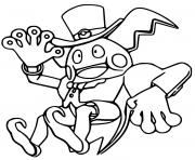 Coloriage pokemon unite mr mime magicien