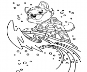 Coloriage Mighty Pups Pat Patrouille Everest