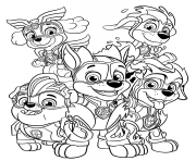 Coloriage Super Pat Patrouille Mighty Pups