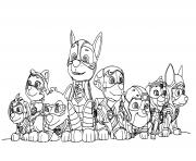 Coloriage la super patrouille de paw patrol