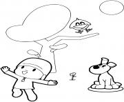 Coloriage pocoyo et ses amis