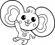 Coloriage Cute Potato Mouse