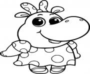 Coloriage Hop Hippo