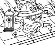 Coloriage Firefighter Minion