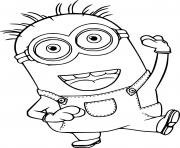 Coloriage Phil Minion Dancing