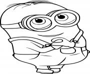 Coloriage Dave Minion Smiling