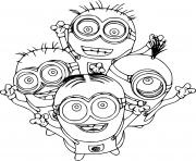 Coloriage Four Minions