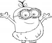 Coloriage Primitive Minion