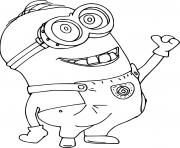 Coloriage Minion is Happy