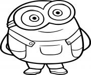 Coloriage Bob Minion Smiling