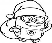 Coloriage Santa Minion