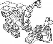 Coloriage Skya and Ty Rux Dinotrux