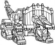 Coloriage Dozer Dozeratops Dinotrux