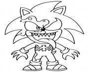 Coloriage venom sonic the hedgehog