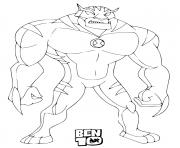 Coloriage ben 10 rath omnitrix planet appoplexia