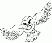 Coloriage hibou harry potter