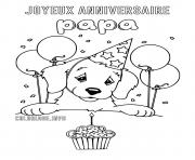 Coloriage joyeux anniversaire papa